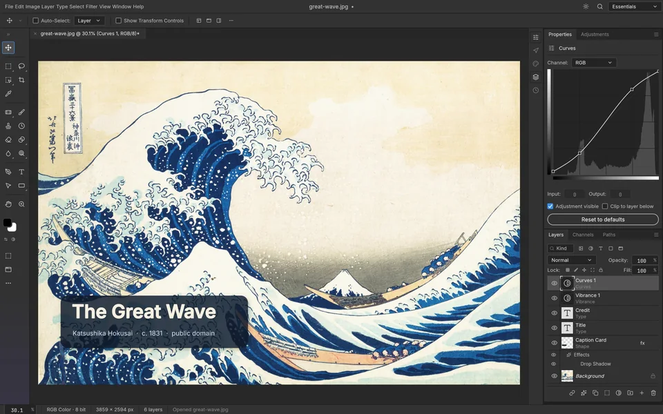 PhotoCraft preview from its README