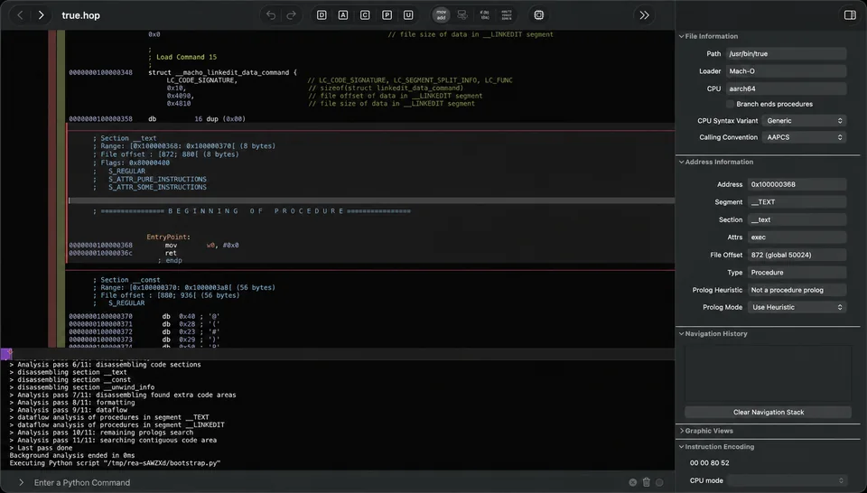 REA — Reverse Engineer Anything preview from its README