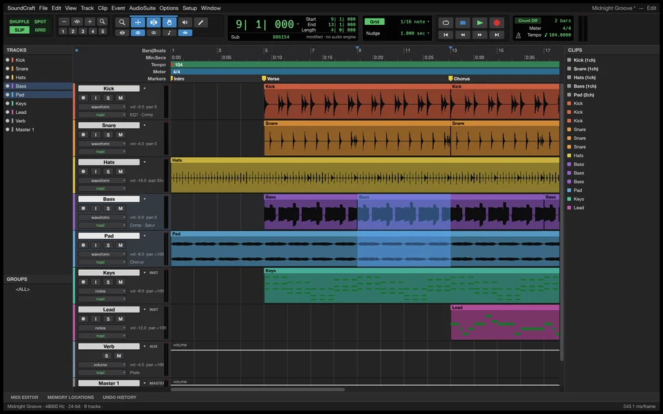 SoundCraft preview from its README